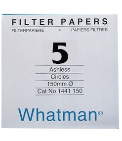 Giấy lọc định tính 5, chậm 2.5um, 70mm Whatman
