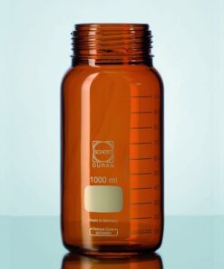 Chai trung tính nâu miệng rộng, GLS 80, 250ml, không nắp, không vòng đệm Duran