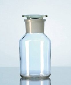 Chai trắng cổ rộng nút thủy tinh NS 45/40, 500ml Duran