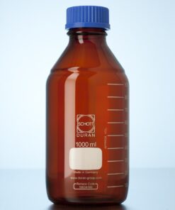 Chai trung tính nâu 750ml, GL 45, có nắp Duran