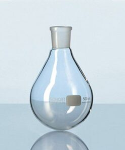 Bình cô quay chân không, hình quả lê có nhám 500ml N29/32 Duran