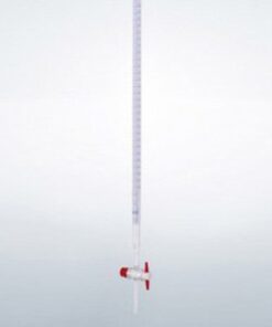 Buret khóa PTFE 10ml, 1/50, loại AS Duran