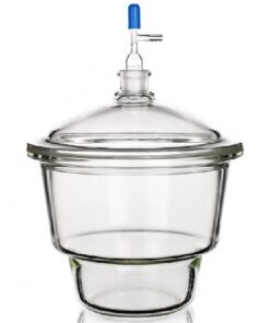 Bình hút ẩm có vòi dạng Mobilex, vĩ sứ nắp vặn GL32, DIN 200, khóa PTFE, 5.8 lít Duran