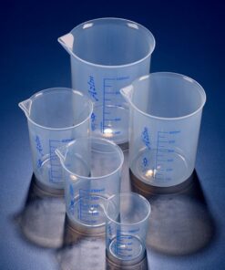 Cốc nhựa thấp thành chia vạch PP 100ml, Azlon