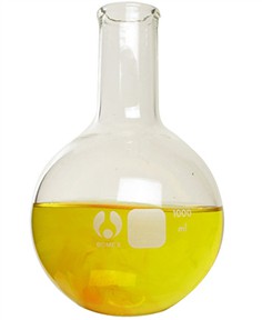 TT-Bình cầu tròn cổ dài không mài  500 ml 1 cổ Trung Quốc