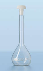 Bình định mức, B, 19/26, 500ml, chữ trắng Duran