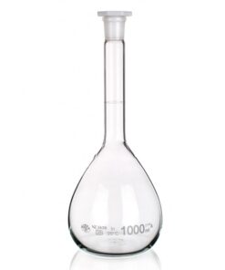 Bình định mức trắng nút nhựa 200ml Simax