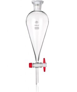 Bình lắng gạn quả lê khóa nhựa 2000ml Simax