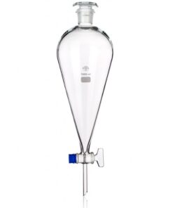 Bình lắng gạn quả lê khóa thủy tinh 250ml Simax