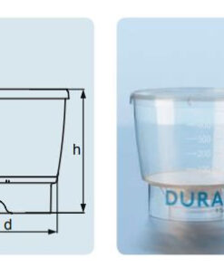 Bộ lọc chân không tiệt trùng bằng nhựa, 0.45um PES, 90mm, GL45 Duran