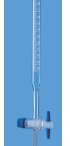 Buret khóa nhựa class A 25ml Borosil