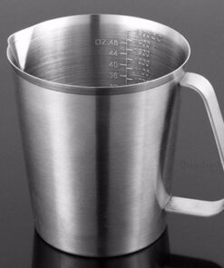 Ca inox chia vạch 500ml Trung Quốc.