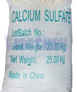 Calcium sulfate CaSO4 99%, Trung Quốc, 25kg/bao 7778-18-9