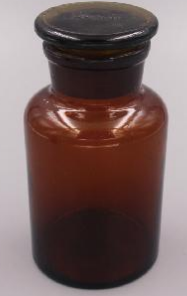 Chai thủy tinh nâu cổ mài miệng rộng Cordial Lab Trung Quốc