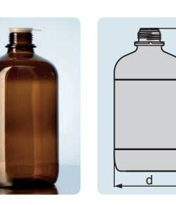 Chai nâu nắp vặn MH 2500ml Duran