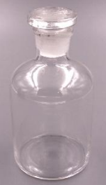 Chai thủy tinh trắng cổ mài miệng hẹp Cordial Lab Trung Quốc