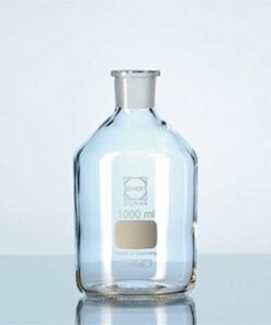 Chai thủy tinh trắng cổ mài MH, có nắp 100ml Schott- Đức