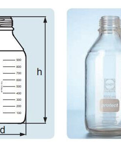 Chai trung tính phủ PU, không nắp GL45 100ml Duran