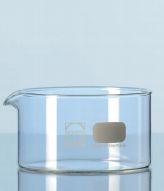 Chậu thủy tinh đường kính 190mm, cao 90mm, 2000ml, không mỏ Duran