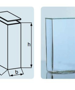 Chậu trữ mẫu 130x50x130mm Duran.