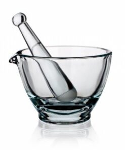 Cối chày thủy tinh nhám 80mm Simax