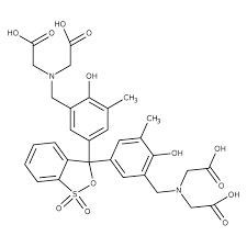 o-Cresolsulfonphthaleindi-(methyl-iminodiacetic acid) sodium salt, pure, Special reagent for metals 1g Fisher