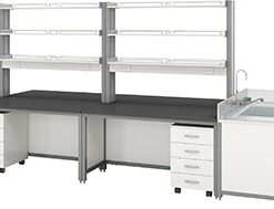 Bàn thí nghiệm trung tâm có kệ và bồn rửa HMRT-CT106-3600 Hankook