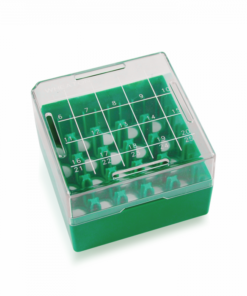 Hộp nhựa trữ Cryo vial 25 chỗ màu xanh cho tuýp 1.2-2ml Wheaton