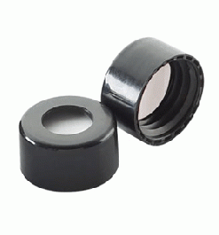 Nắp vặn đen Phenolic, đệm cao su 14B, 24-400 Wheaton