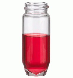 Chai vial trắng 20 ml, đáy tam giác, cổ 24-400, không nắp, loại E-Z Ex-Traction Wheaton