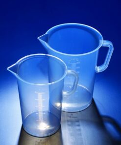 Ca nhựa có chia vạch PP 5000ml, vạch trắng, Azlon