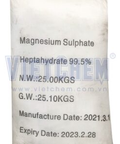 Magnesium sulfate heptahydrate, MgSO4.7H2O 99.5%, Trung Quốc, 25kg/bao 7446-20-0