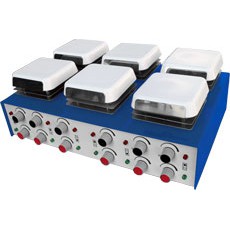 Khuấy từ gia nhiệt 6 vị trí  MHK 1-3X2  MRC