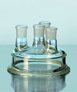 Nắp cho bình phản ứng DN 150, cổ chính 45/40, 3 cổ 29/32 Duran