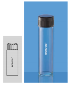 Ống nghiệm đáy bằng nắp vặn 20ml Borosil