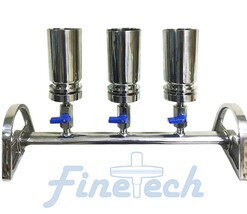 Phễu lọc chân không bằng thép không gỉ 3 nhánh loại B SS-0365 Finetech