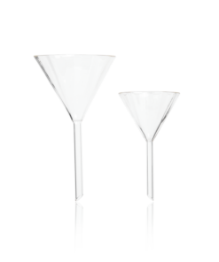 Phễu thủy tinh sọc gân 80mm Duran