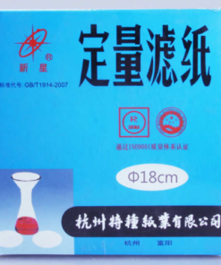 Giấy lọc định lượng phi 15cm Trung Quốc.