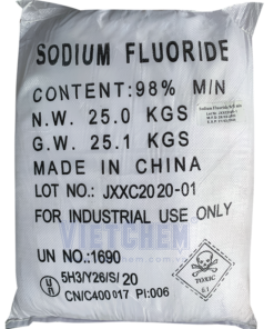 Sodium fluoride NaF 98%, Trung Quốc, 25kg/bao 7681-49-4
