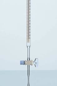 Buret khóa thủy tinh 100ml, vạch chia 1/5, loại AS- Schott