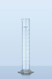 Ống đong thủy tinh 50ml, class B, vạch chia 1ml, 25x196mm(dxh) Duran