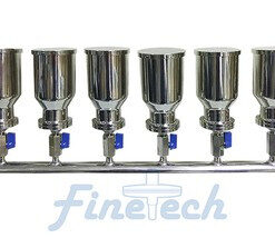 Phễu lọc chân không bằng thép không gỉ 6 nhánh loại B SS-0366 Finetech