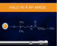 HALO 90 Å RP-Amide, 2,7 µm, 4.6 x 50 mm HPLC Column