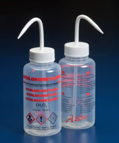 Bình tia nhựa miệng rộng 500ml, Dichloromethane Azlon HDPE Scilabware